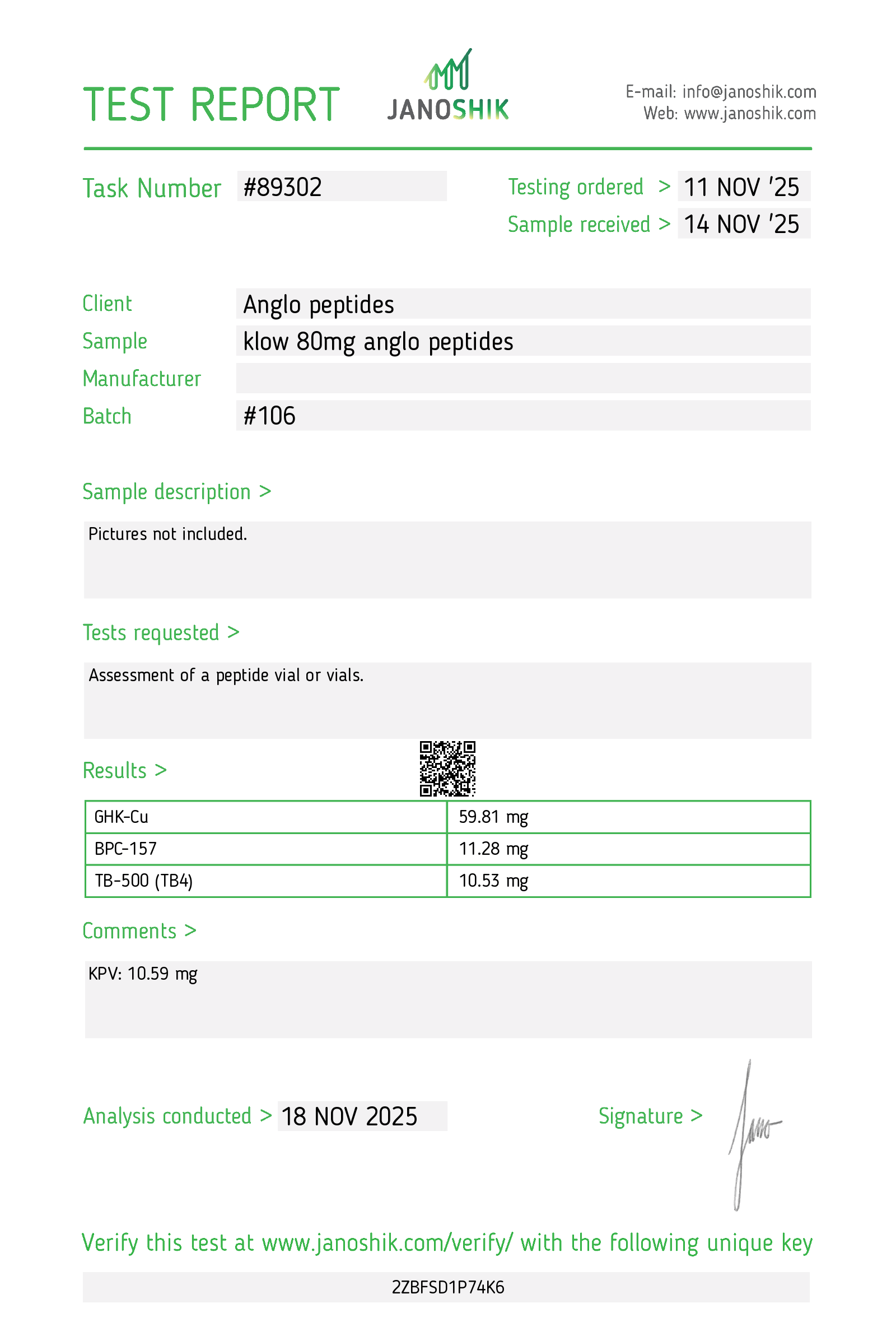 Klow Blend 80mg Vial BATCH 108 Research Peptide - Image 5