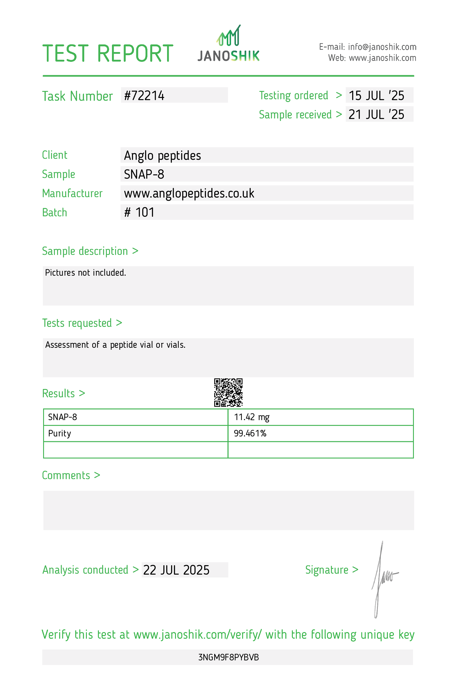 SNAP-8 – 10mg Research Peptide - Image 2